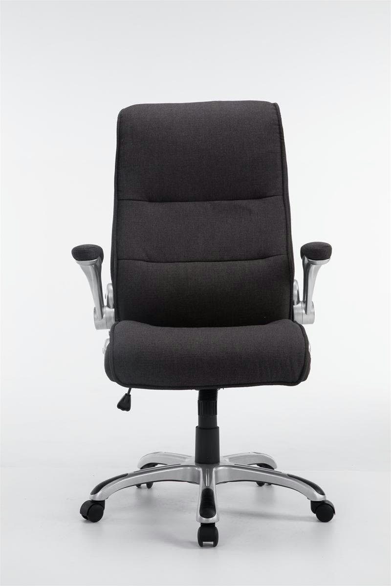 VILLACH - Chaise de bureau réglable pivotante en tissu Gris foncé