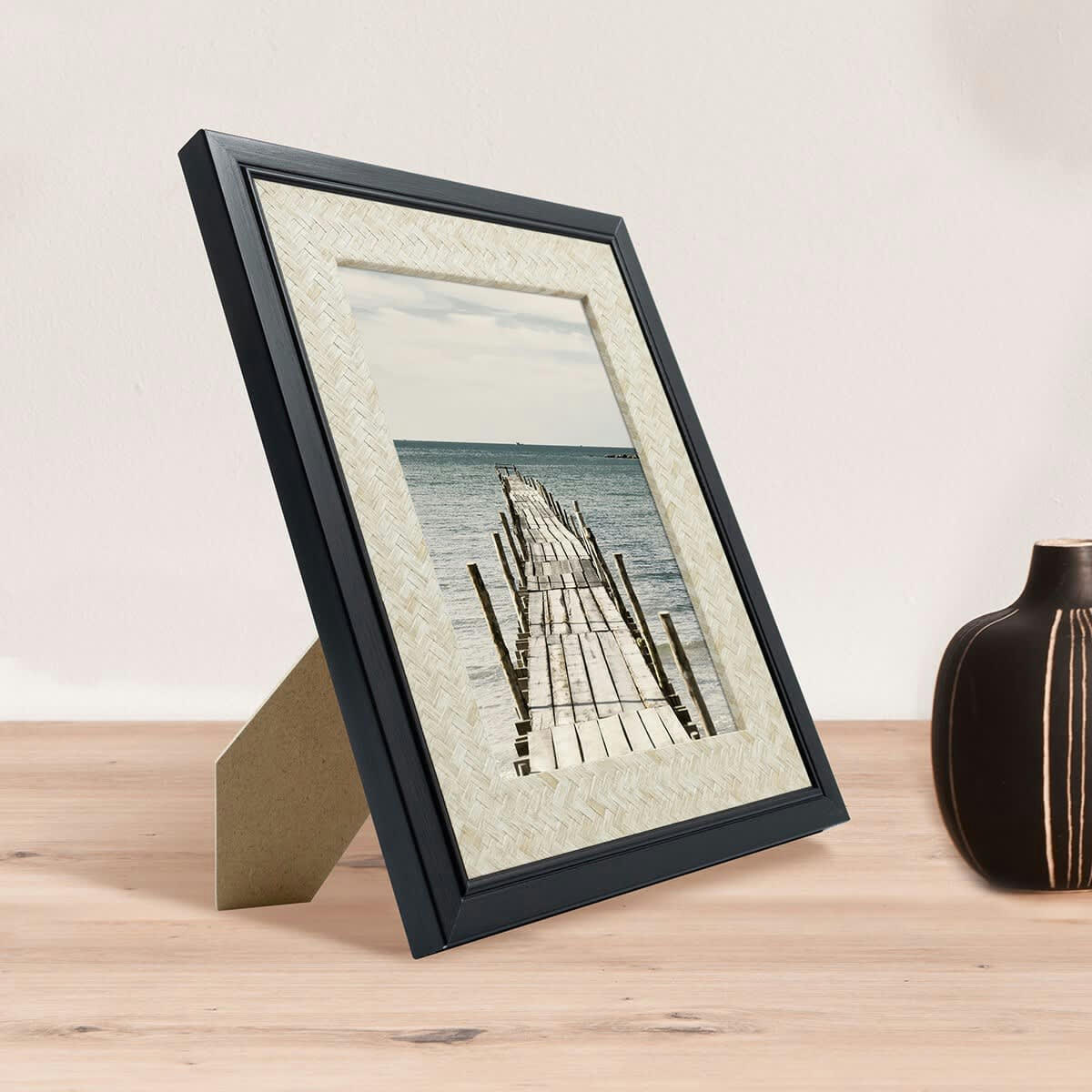 PALMA - Cadre photo noir 13x18 cm résine recyclée