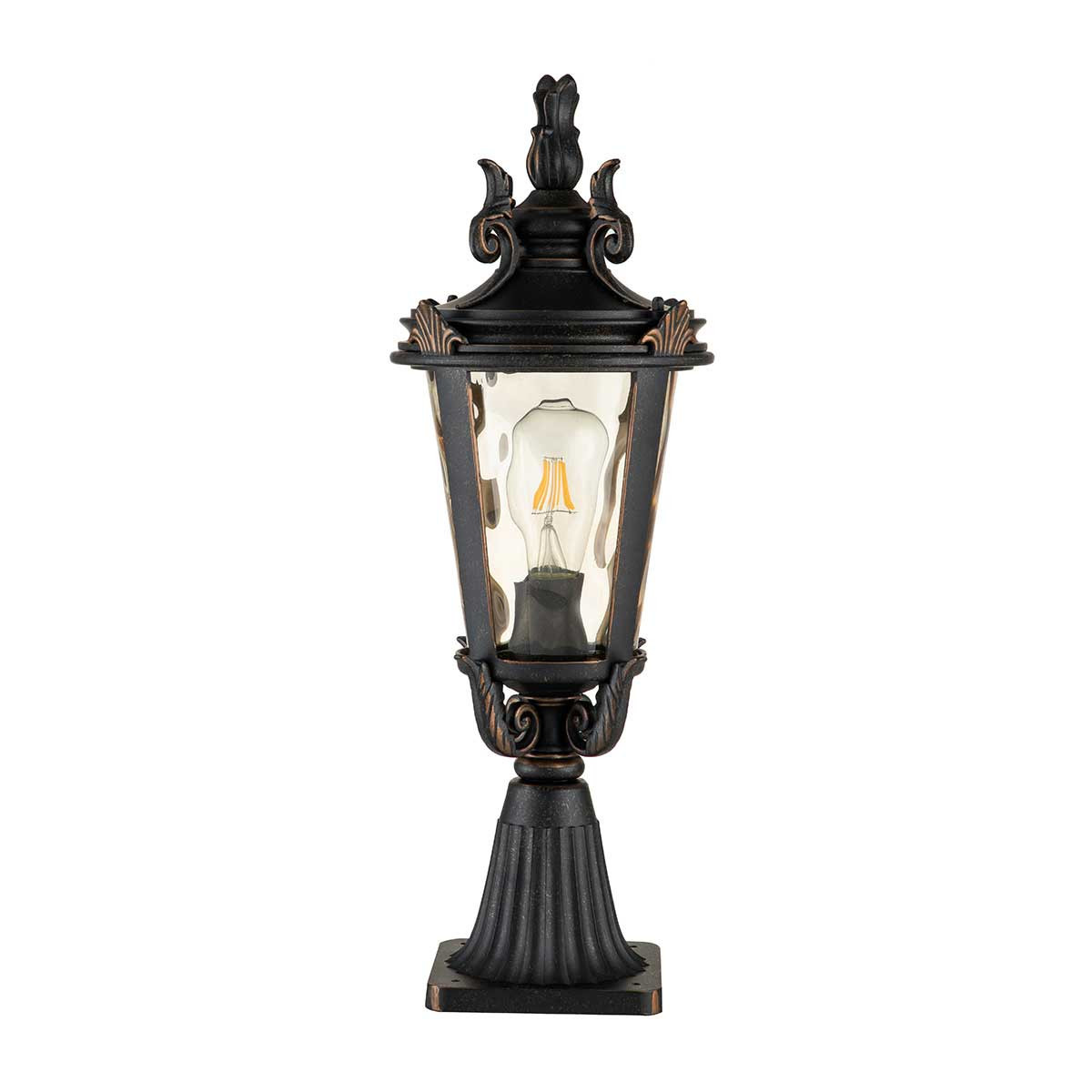 Lampa ogrodowa stojąca brąz Baltimore wys:56 cm 1xE27x60W IP44 Elstead