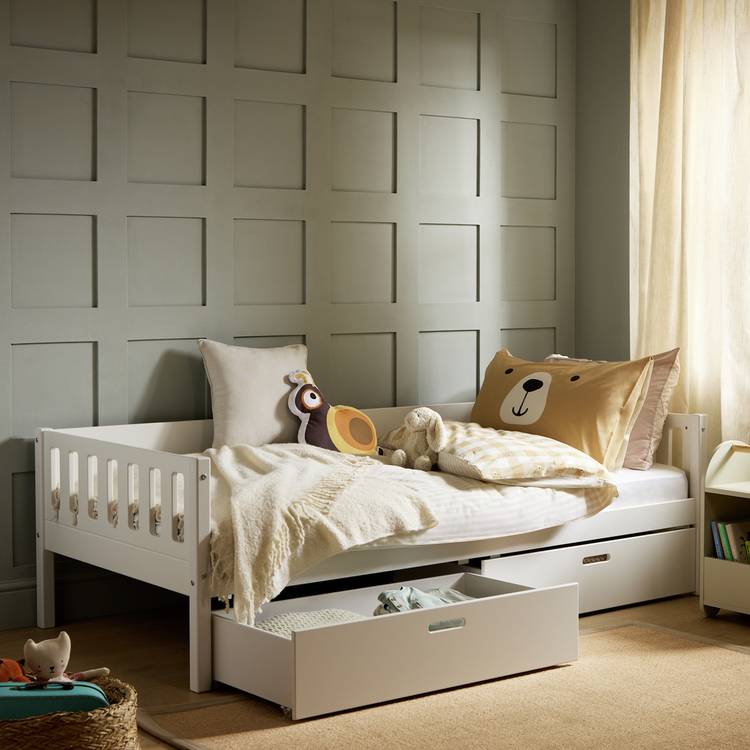 Habitat Kids Ronnie Single Day Bed & Drawer - White