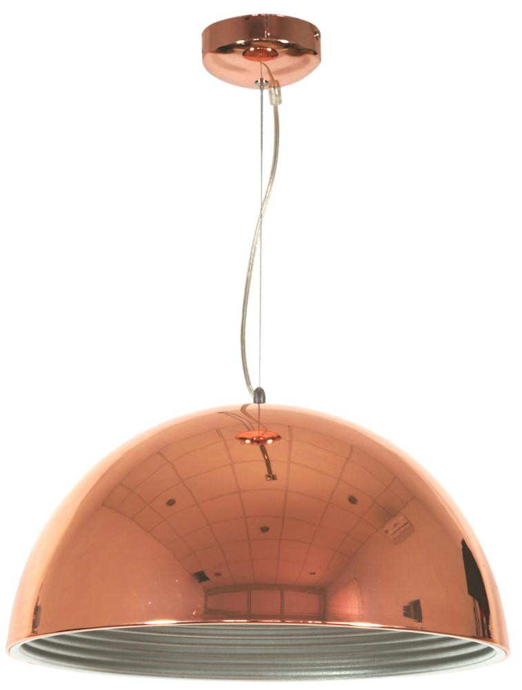 Lampa wisząca miedziano-biała AMALFI 1xE27x60W wym: 200x40x40 cm Candellux