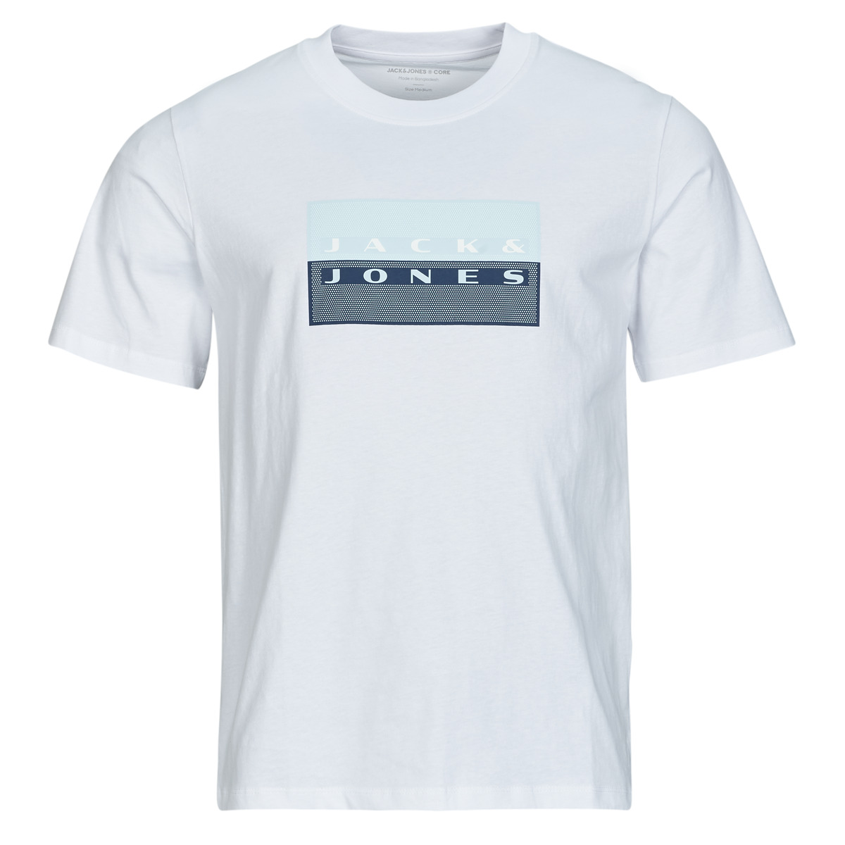 Jack & Jones - JCOFUSION DOTS PRINT - White