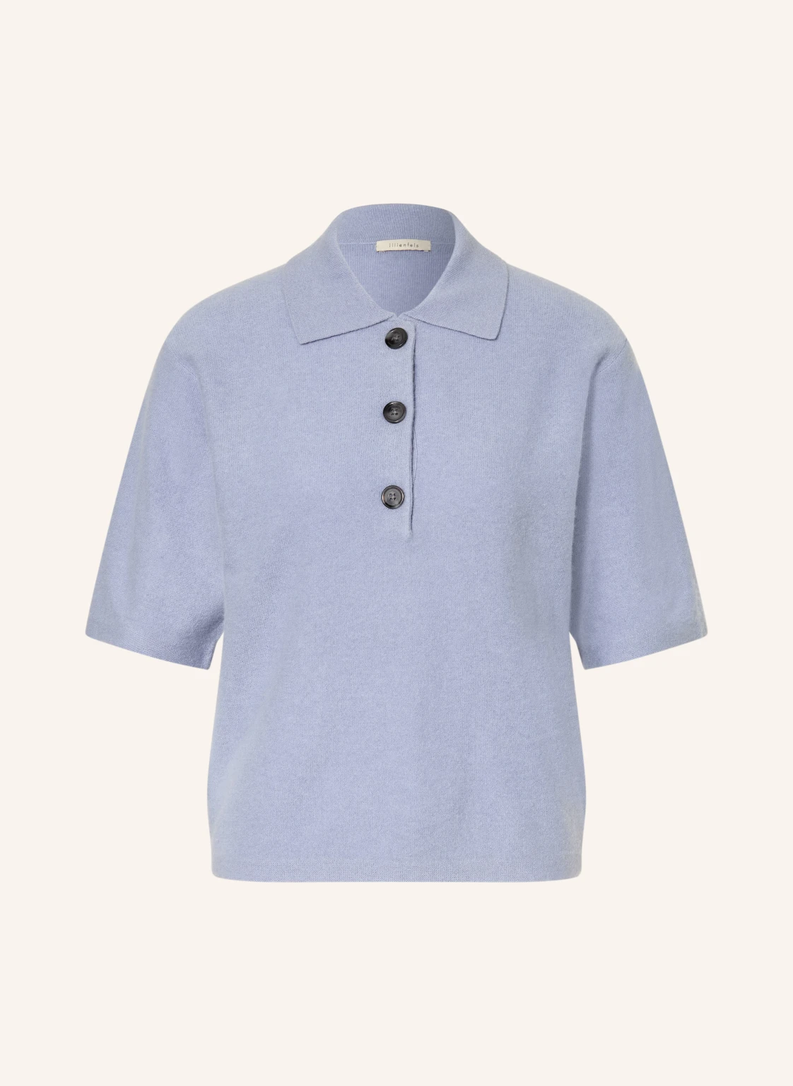 lilienfels Strick-Poloshirt mit Cashmere