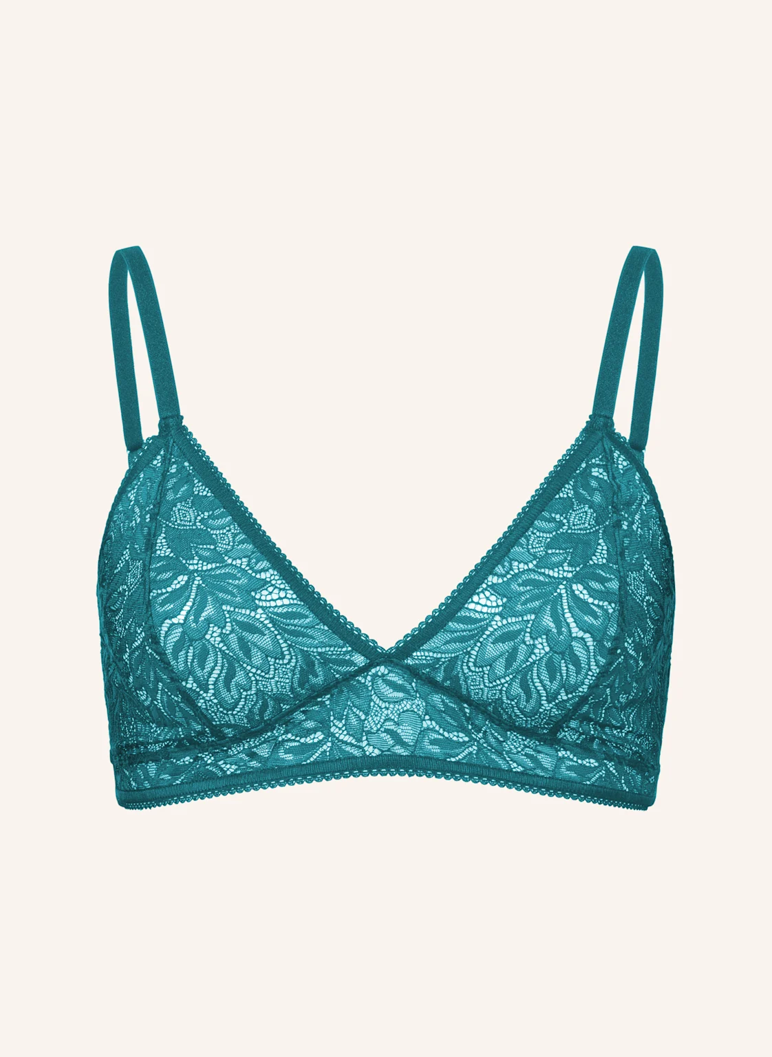 erlich textil Iconic Lace bügelloser Triangel BH mittlerer Halt aus Spitze - verstellbare Träger