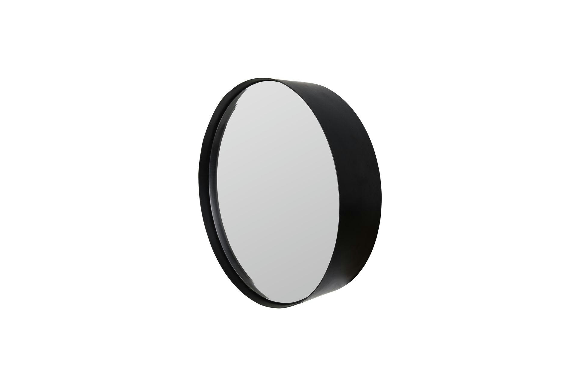 RAJ - Miroir S en métal noir