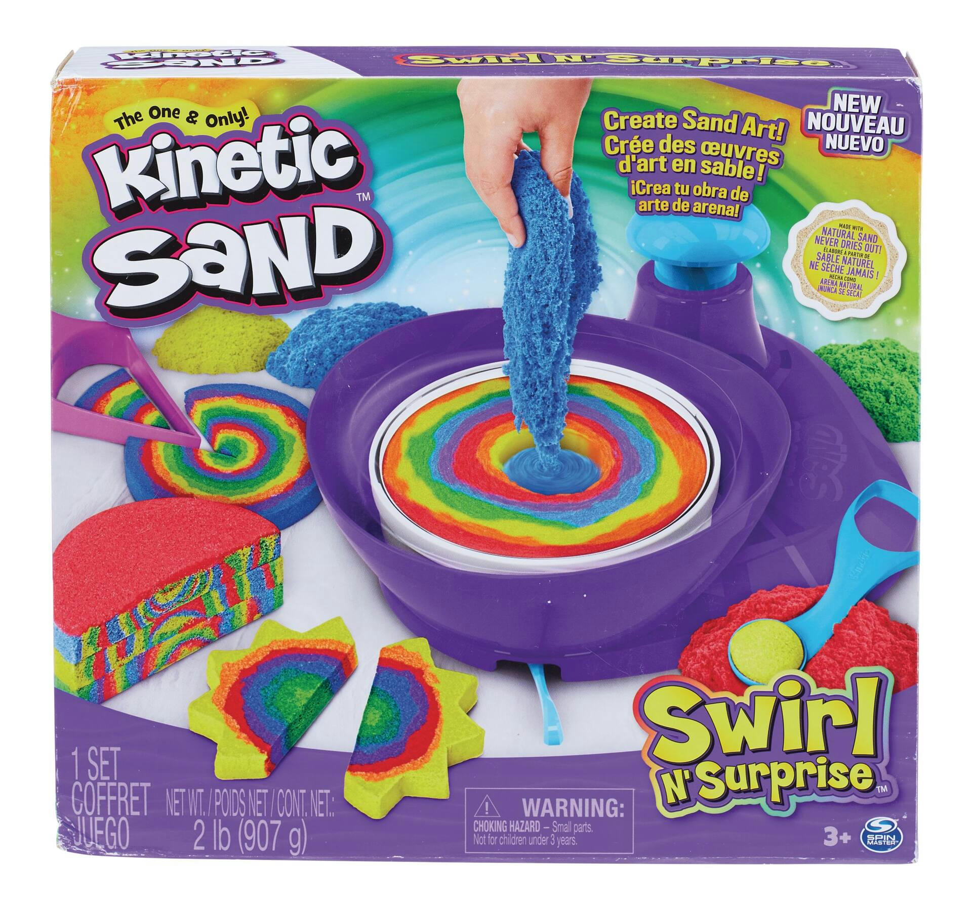 Kinetic Sand Swirl 'N' Surprise, Ages 3+