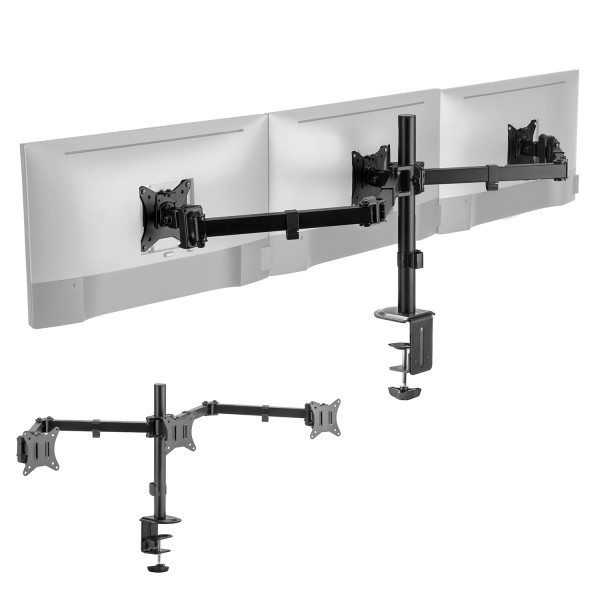 Uchwyt na trzy monitory VESA Spacetronik SPA-130