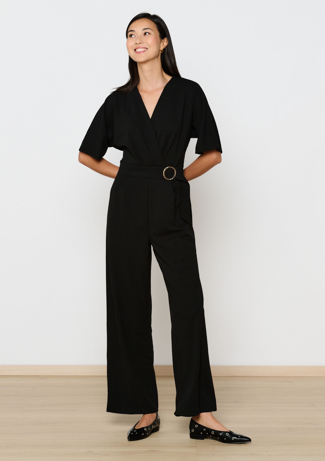 Jumpsuit met grote gesp