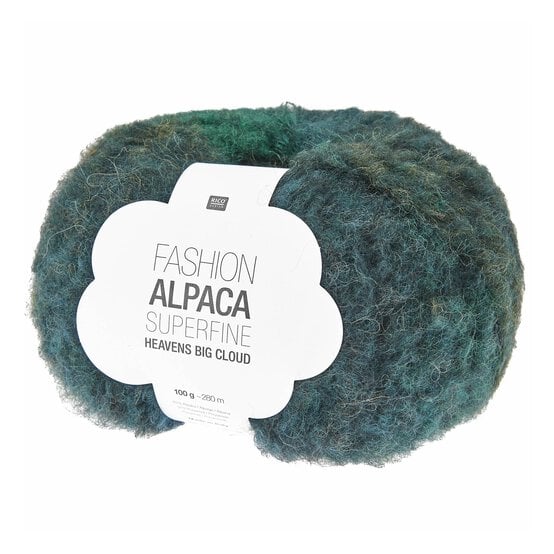 Rico Fashion Green Forest Alpaca Superfine Heavens Big Cloud 100g