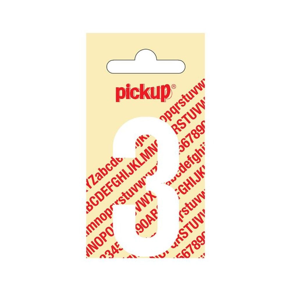 NUMMER PICKUP NOBEL 3 60 MM HVIT
