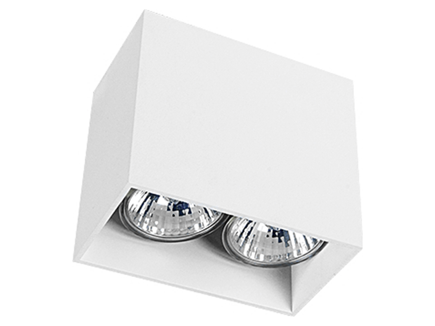 Plafon Gap LED 2-punktowy aluminiowy biały