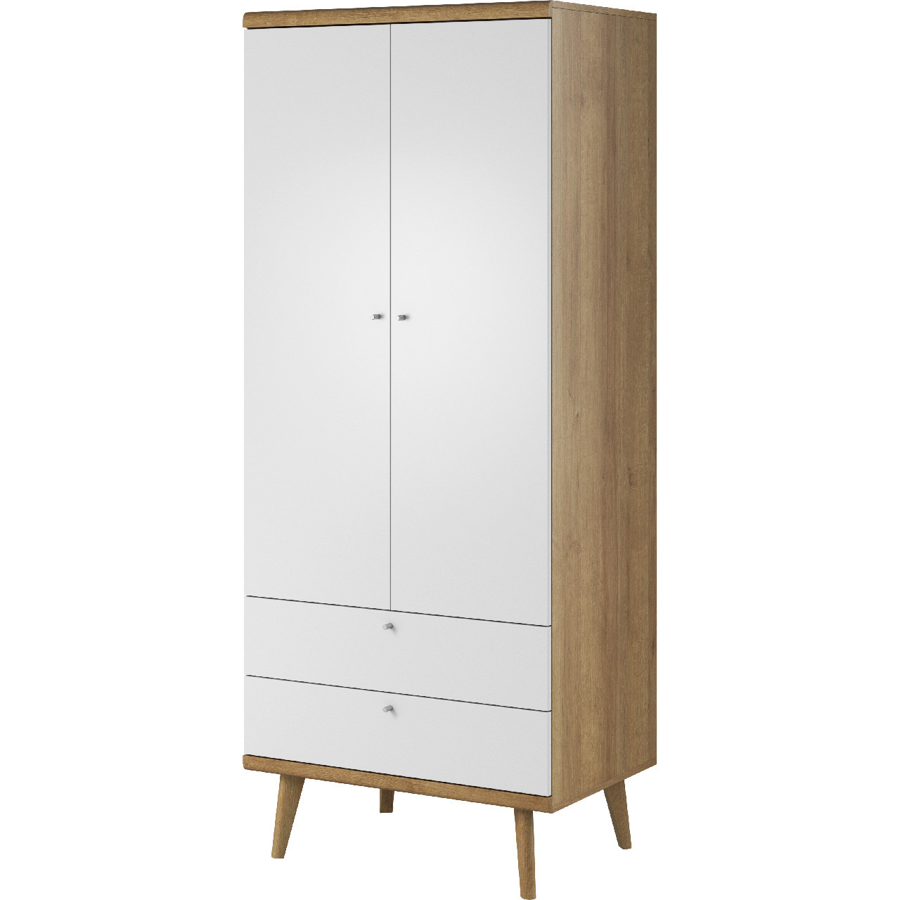 Szafa PRIME 09 dąb riviera / biały