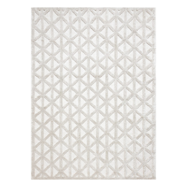 Dywan SANTO SZNURKOWY SIZAL 58500 Trójkąty, Geometryczny beż 80x150 cm