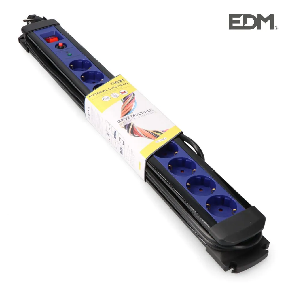 Edm With Switch 10 Sockets power strip 3 m 16A