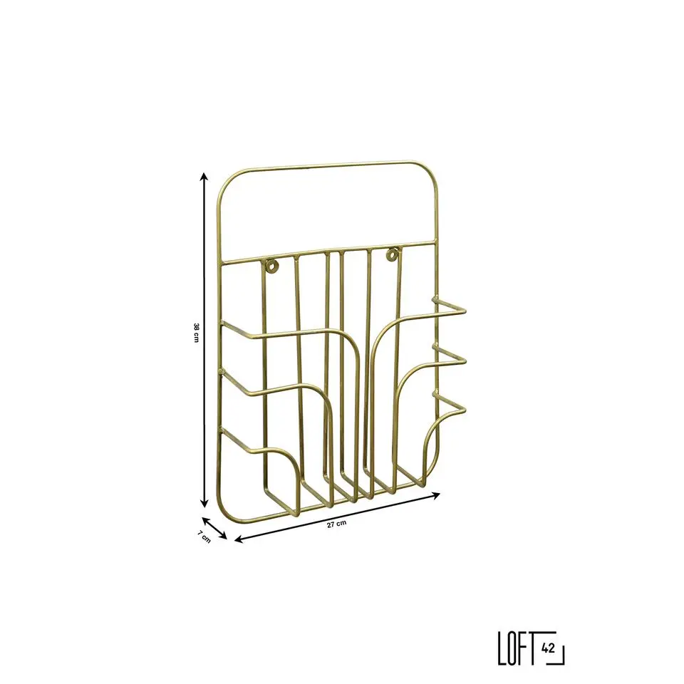 LOFT42 Rowan Tijdschriftenrek - Goud - Metaal
