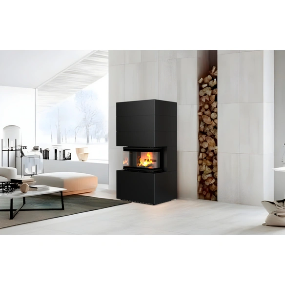 Kaminofen »Adastra 700 Plus Line«, Schwarz, Stahl, 9,5 kW