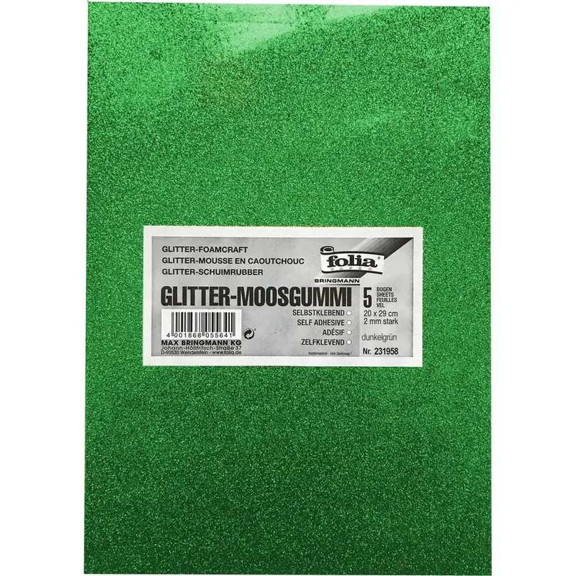 Bastelset 5er-Set Glitter