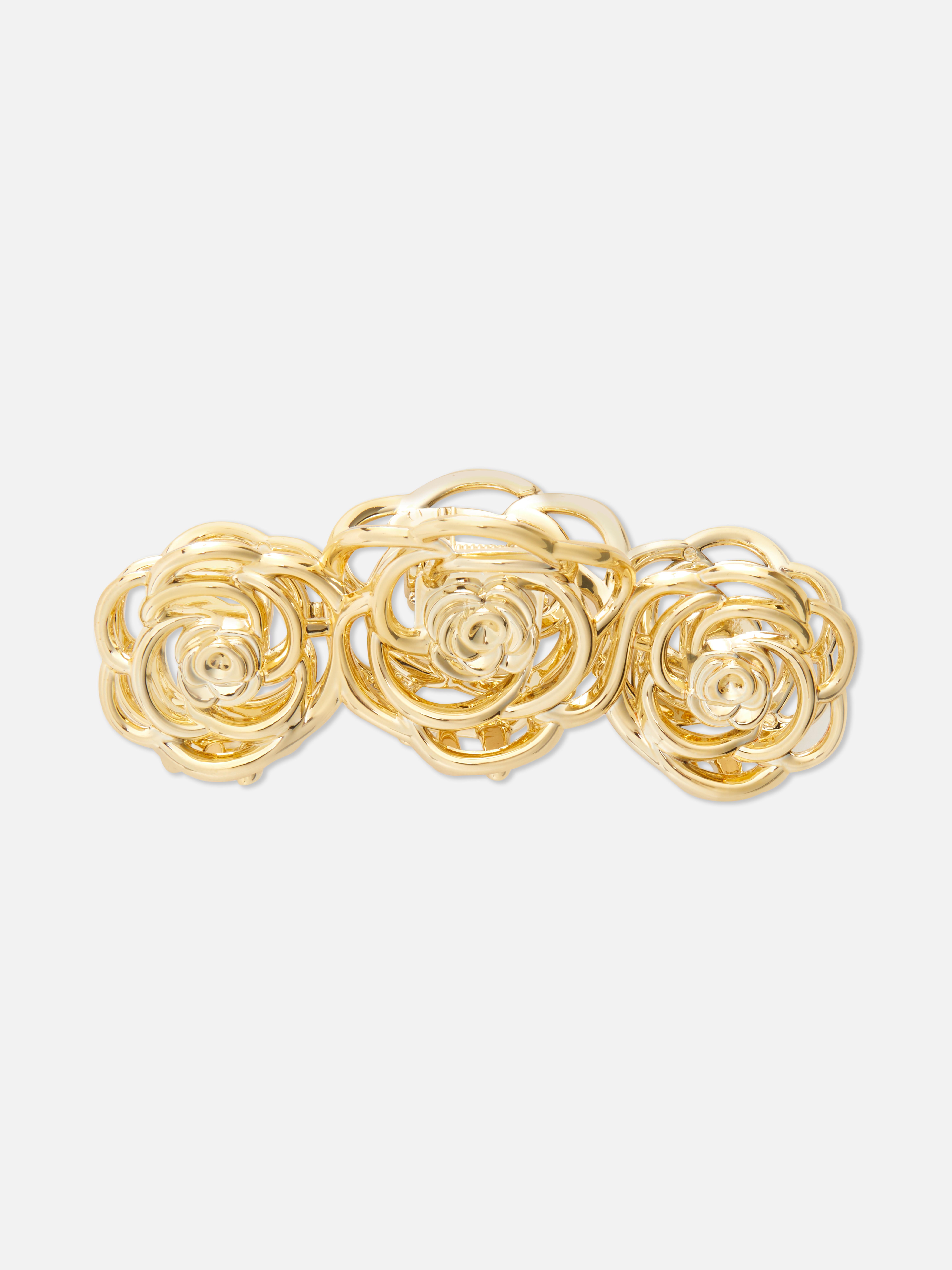 Triple Rose Hair Clip
