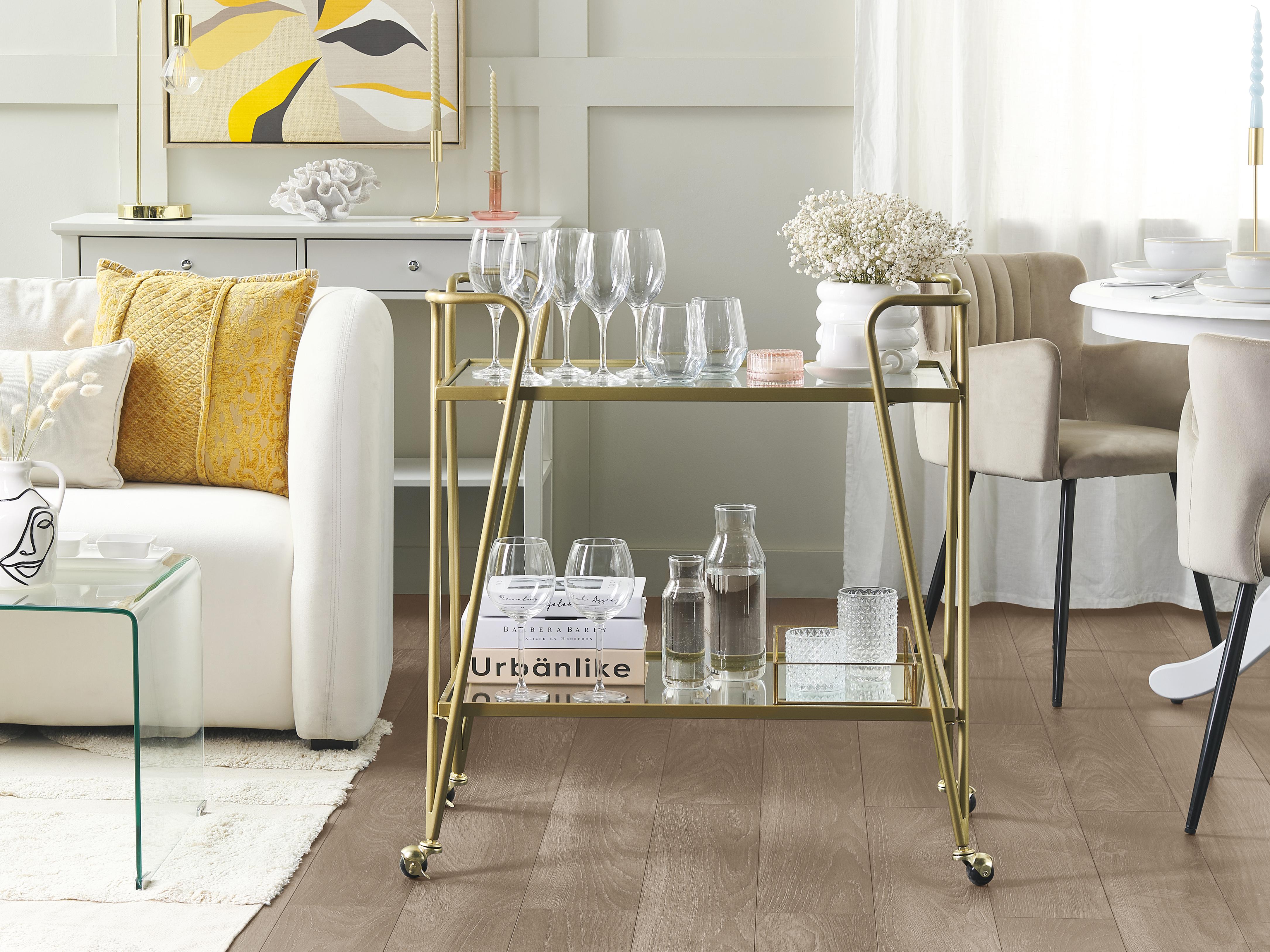 Kitchen Trolley NOTI Metal Gold