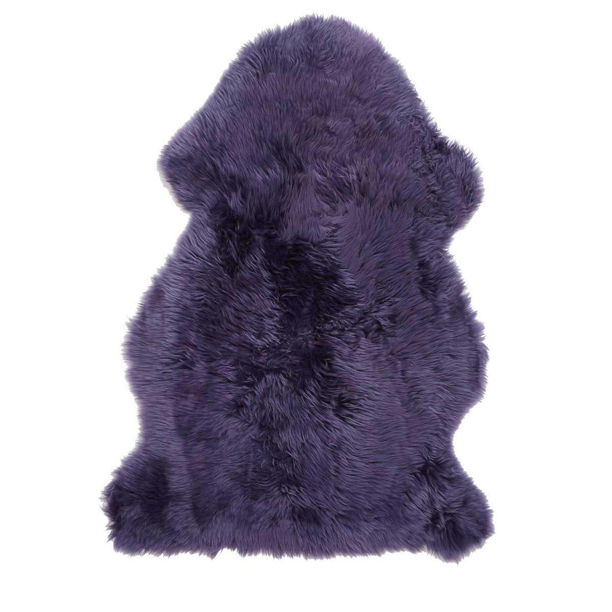 SHEPHERD - Tapis shaggy en peau de bête violet 60x95