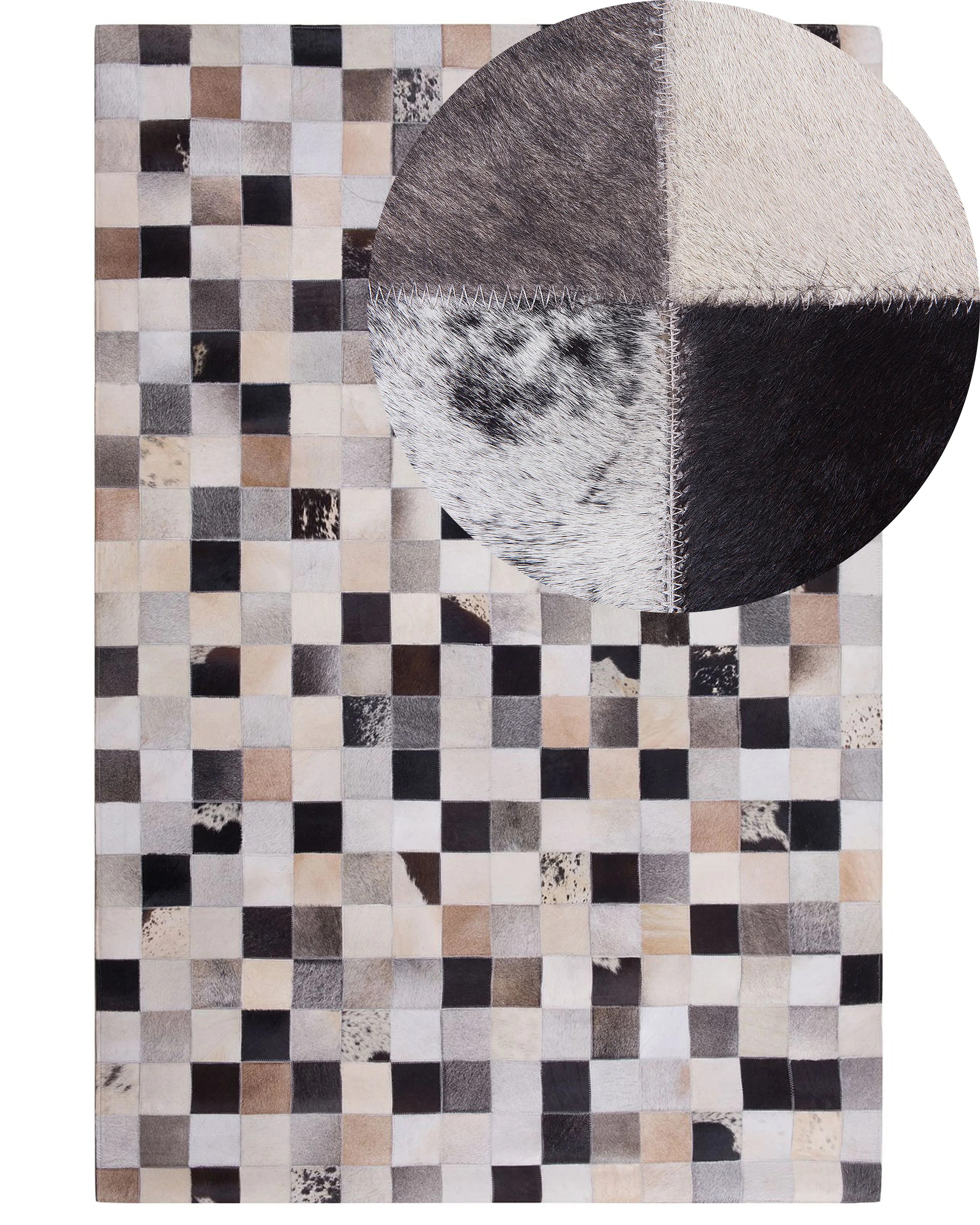 Rug RIZE Multicolour 160 x 230 cm Leather