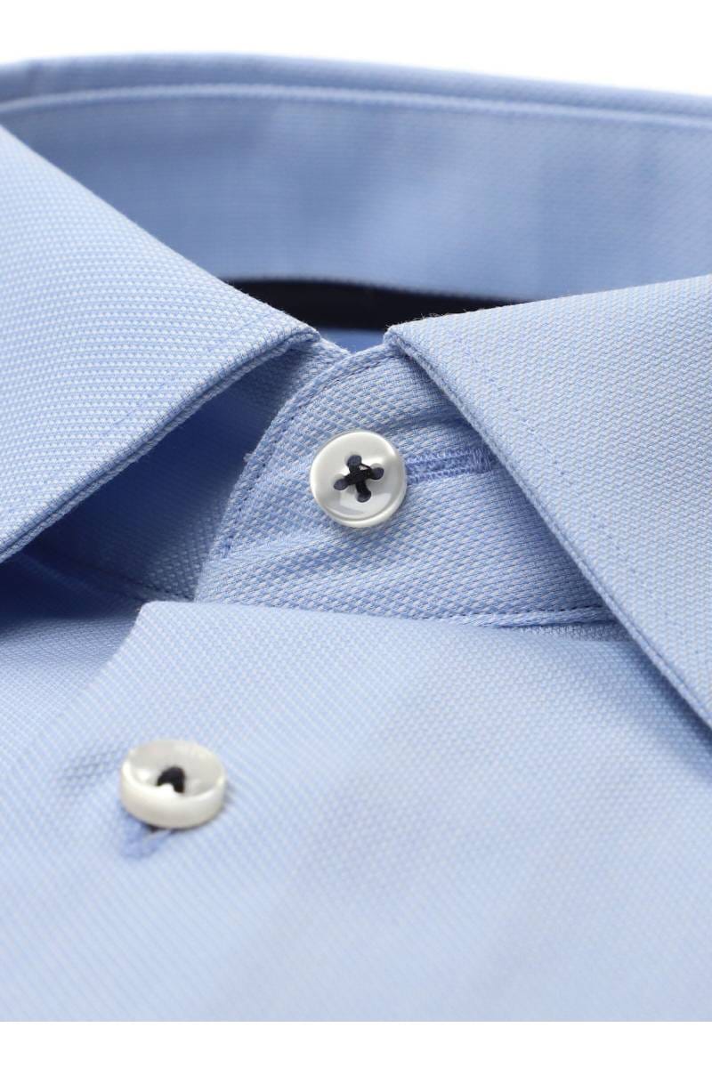 ETERNA Modern Fit Hemd hellblau, Strukturiert