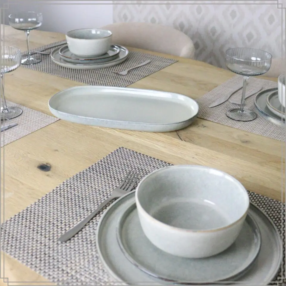 OTIX Serviesset Bordenset 6 Persoons 20-delig Serveerschaal borden