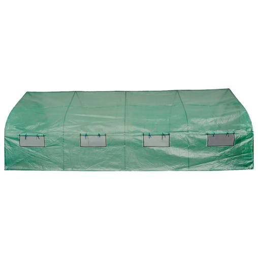 NNEVL Portable Polytunnel Greenhouse Steel Frame Walk-in 18 m&sup2;