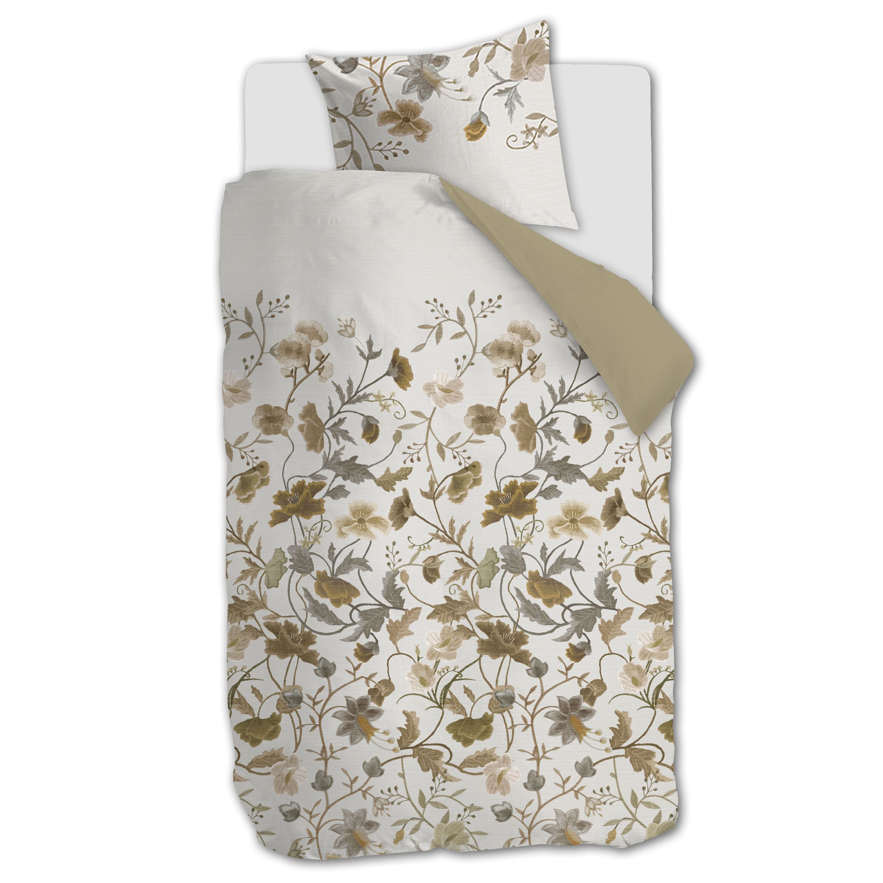Beddinghouse Elizabeth Naturel Dekbedovertrek 140 x 200/220 cm