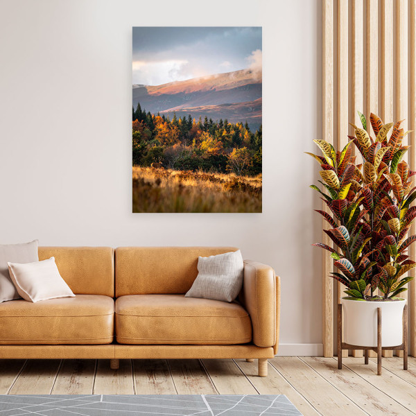 Obraz do salonu sypialni biura, Pejzaż góry doliny natura 20x30