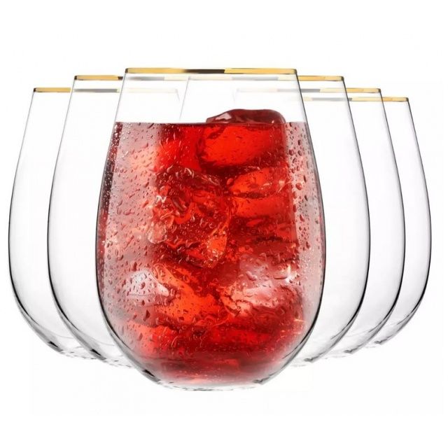 Szklanki do wina lub napojów KROSNO HARMONY GOLD 6 szt. 550 ml