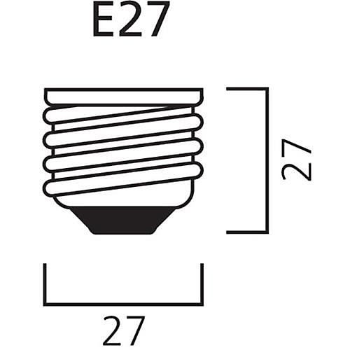 Lampe TOLEDO RT GLS CL 827 E27 7W - SYLVANIA - 0029549