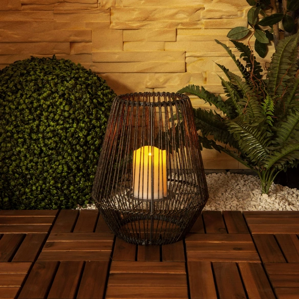 Solarleuchte, 0,3 Ah, LED, Metall/Kunststoff