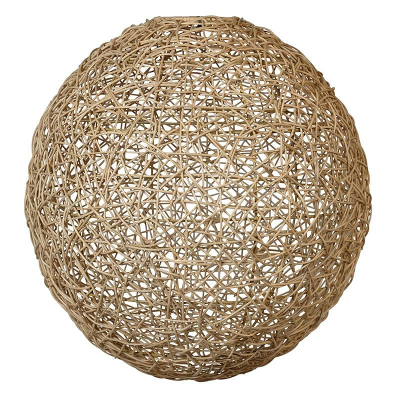 - Abat-jour en rotin ronde
