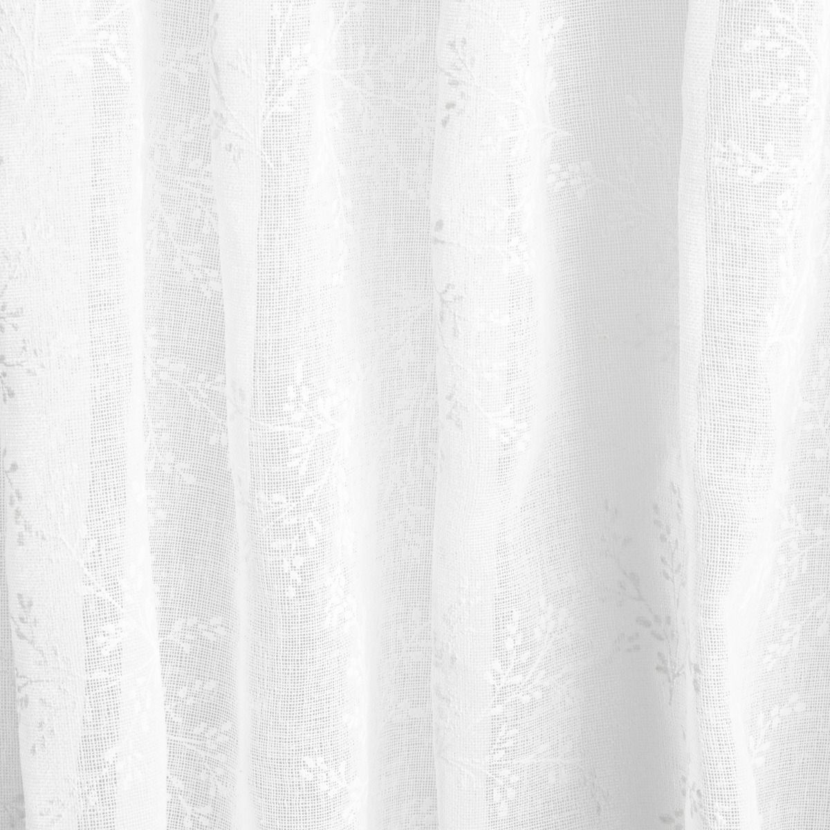 Firanka PAOLA biała z wytłaczanym wzorem 140X250 CM