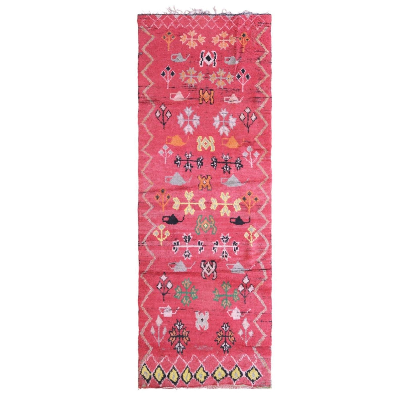 AFK Living vloerkleed Berber - handgemaakt - Wol - 87 x 275 cm