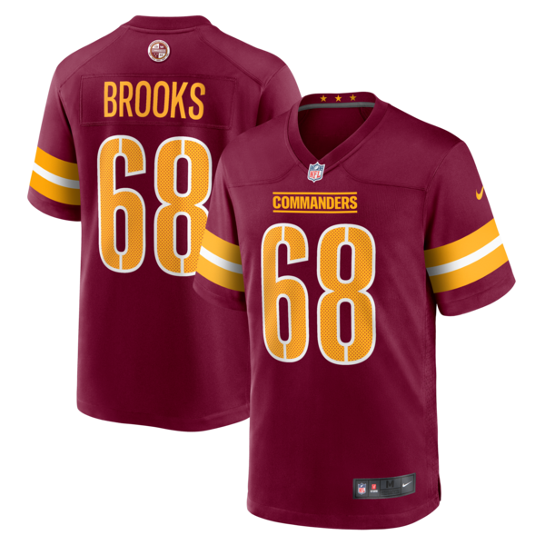 Curtis Brooks Washington Commanders Nike  Game Jersey - Burgundy