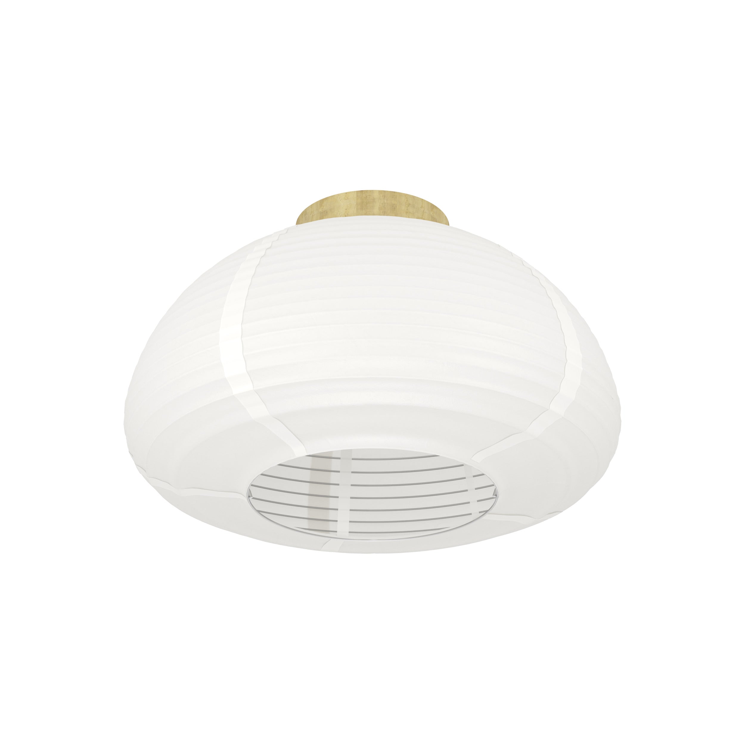 EGLO plafondlamp Summerhill - e27 - papier/staal - wit/bruin
