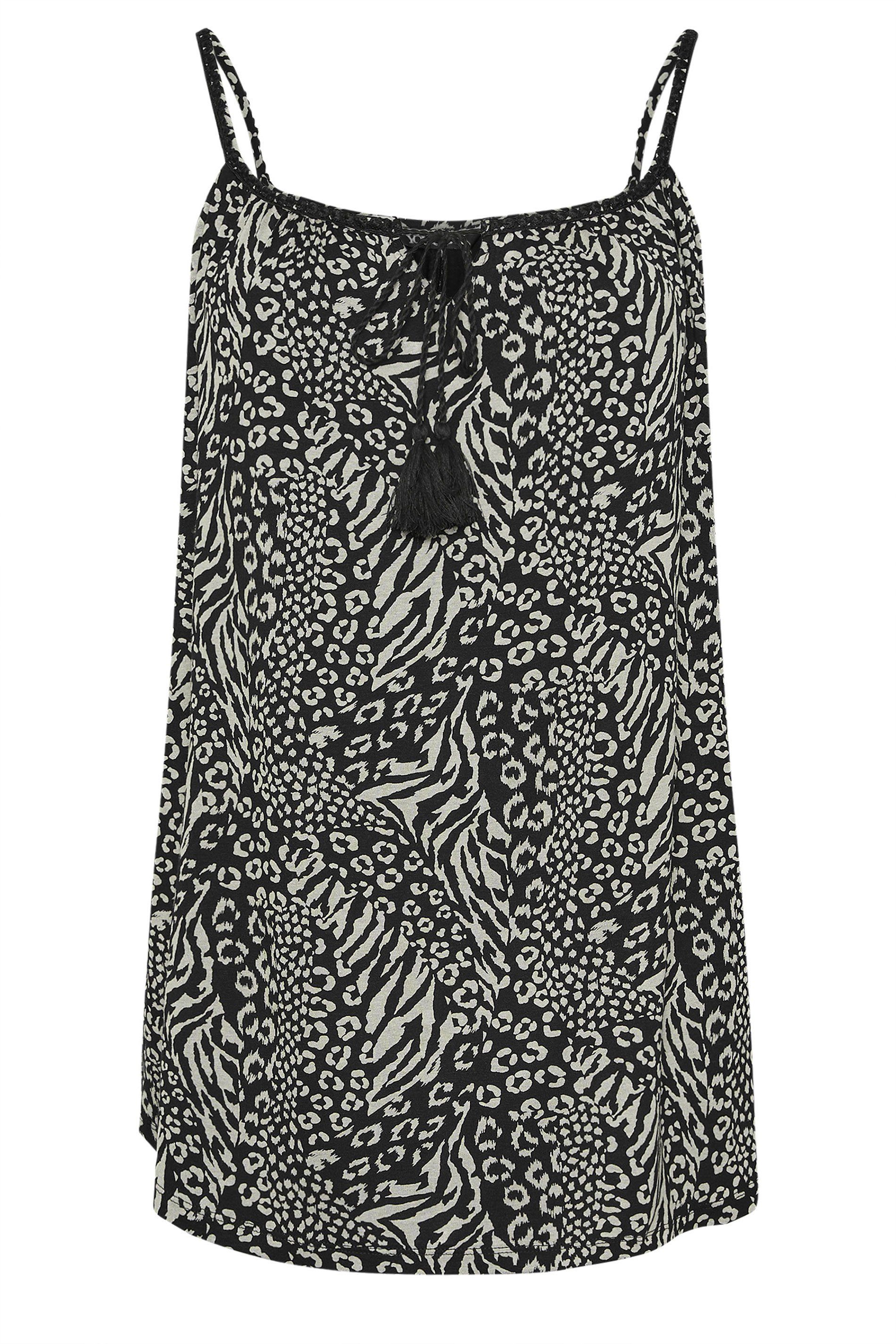 Yours Leopard Tassel Cami Vest Top