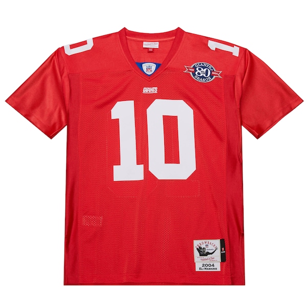 Eli Manning New York Giants 2004  Authentic Throwback Retired Player Jersey - Red