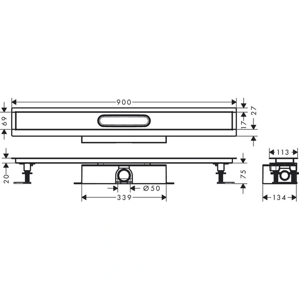 Grundkörper »uBox universal«, 900, BxH: 13,9 x 9,5 cm