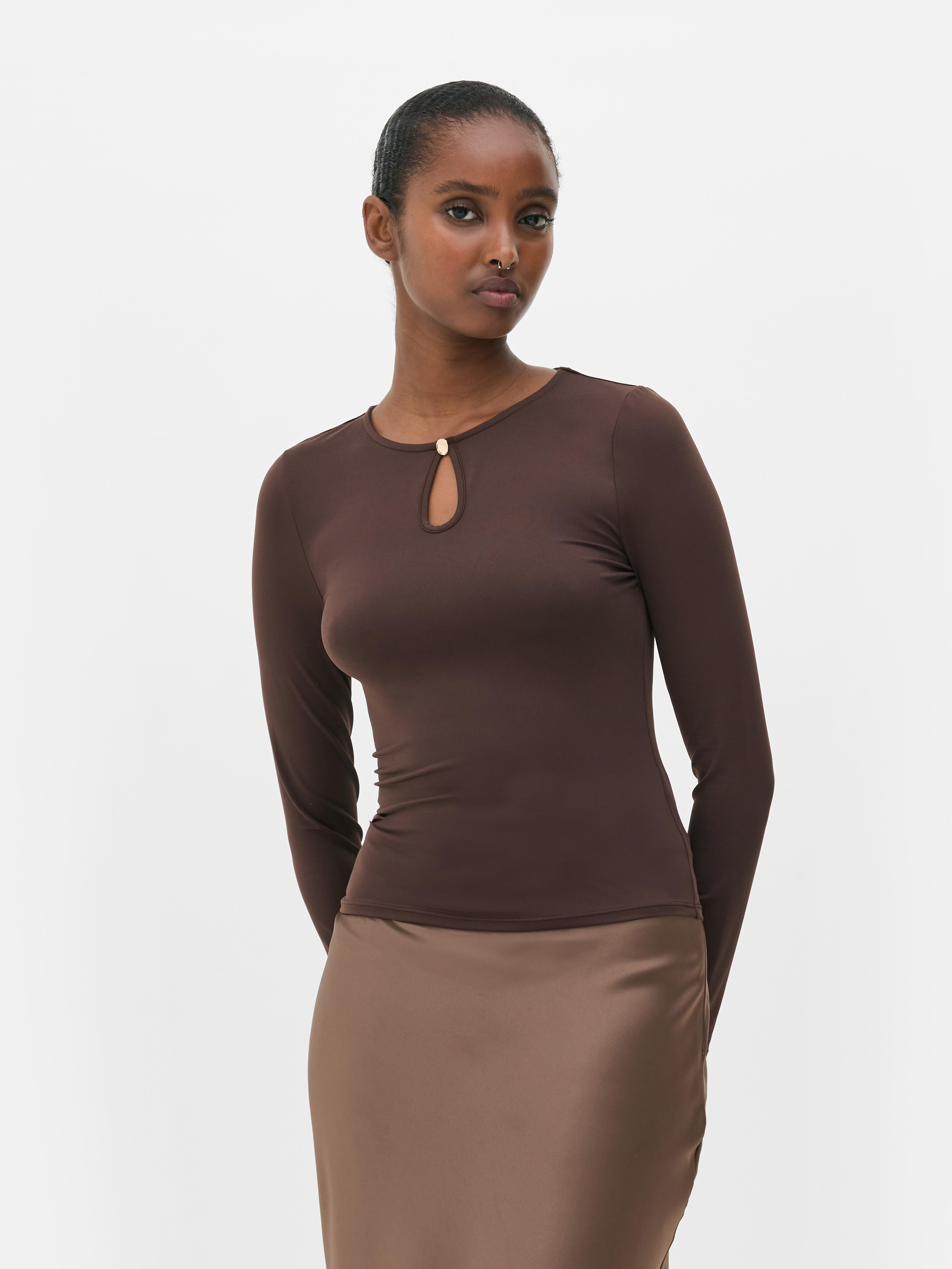 Keyhole Long Sleeve Top