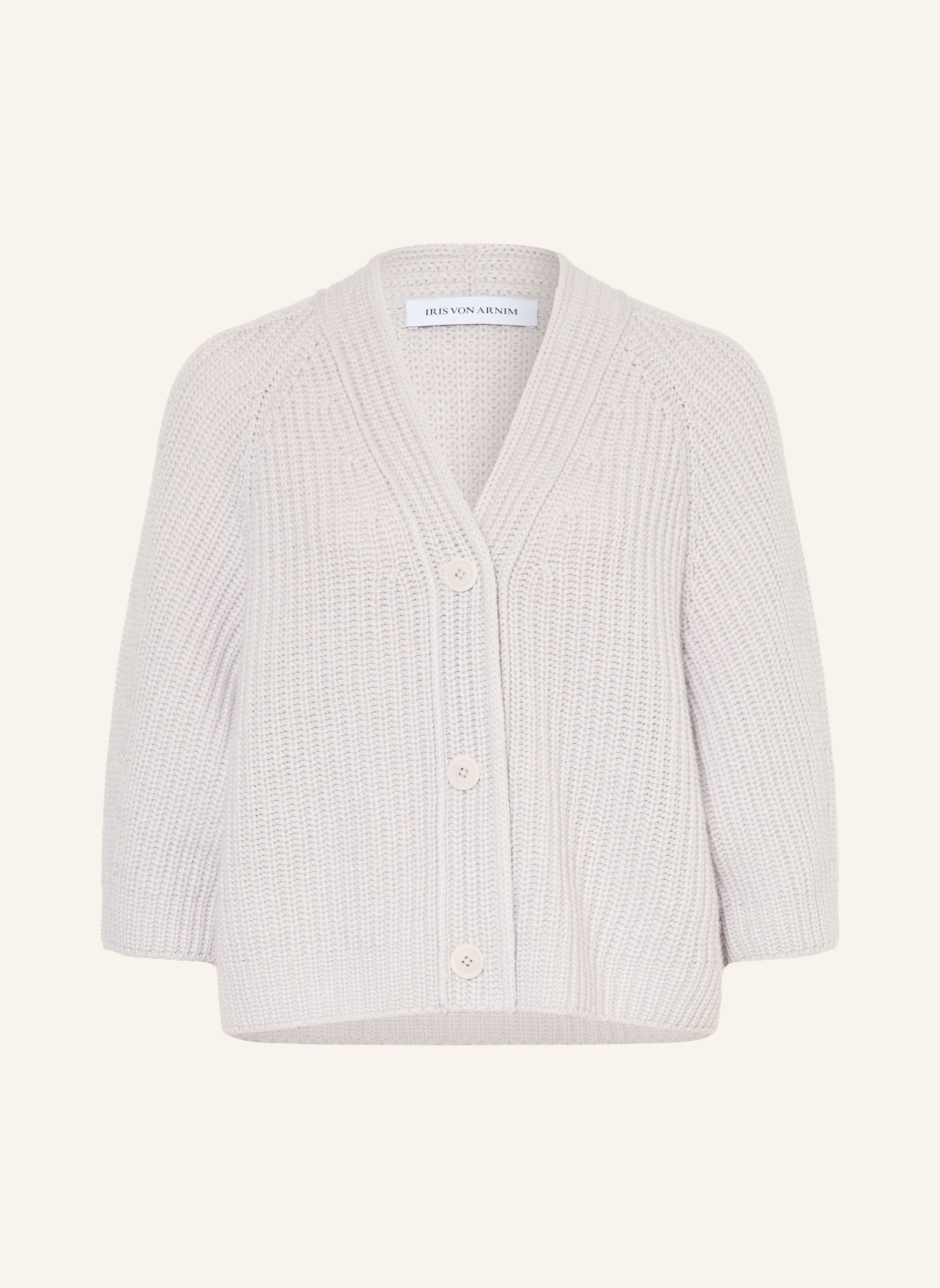 IRIS von ARNIM Strickjacke FALLOU BUTTON aus Cashmere mit 3/4-Arm