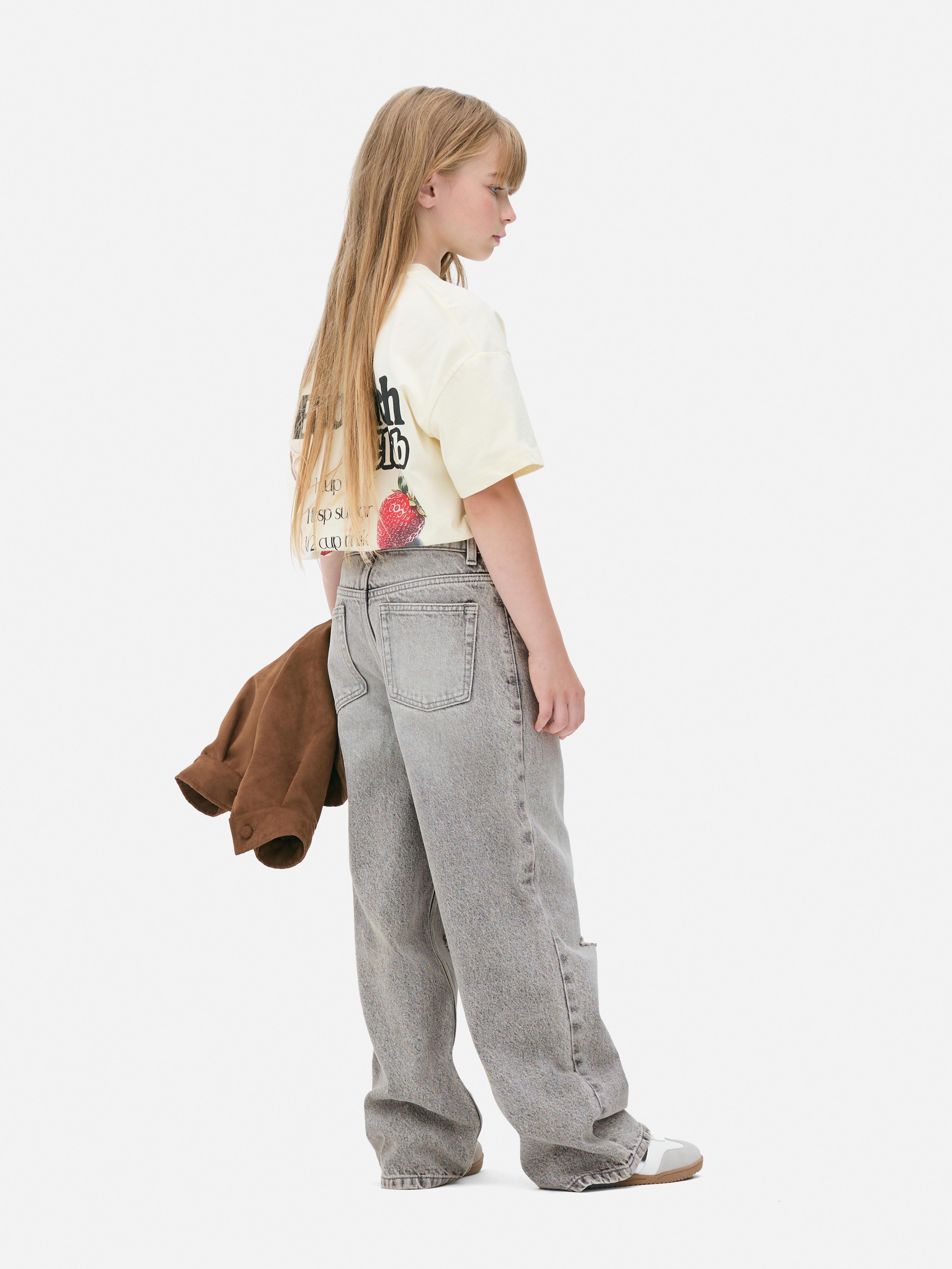 7-15yrs | Wide Leg Jeans