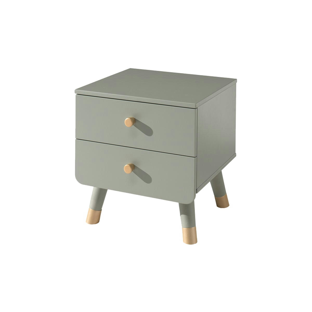 BILLY - Table de chevet 2 tiroirs vert