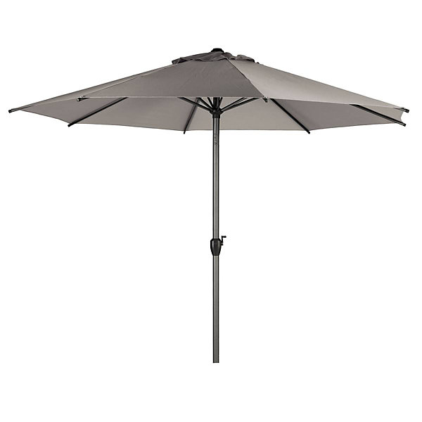 Parasol droit rond Loompa Taupe - Hespéride