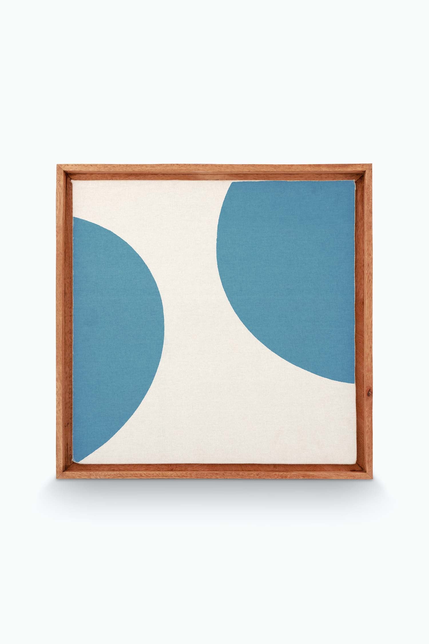 vtwonen - Wanddecoratie - Stippen - Hout - Lichtblauw - 45x45cm