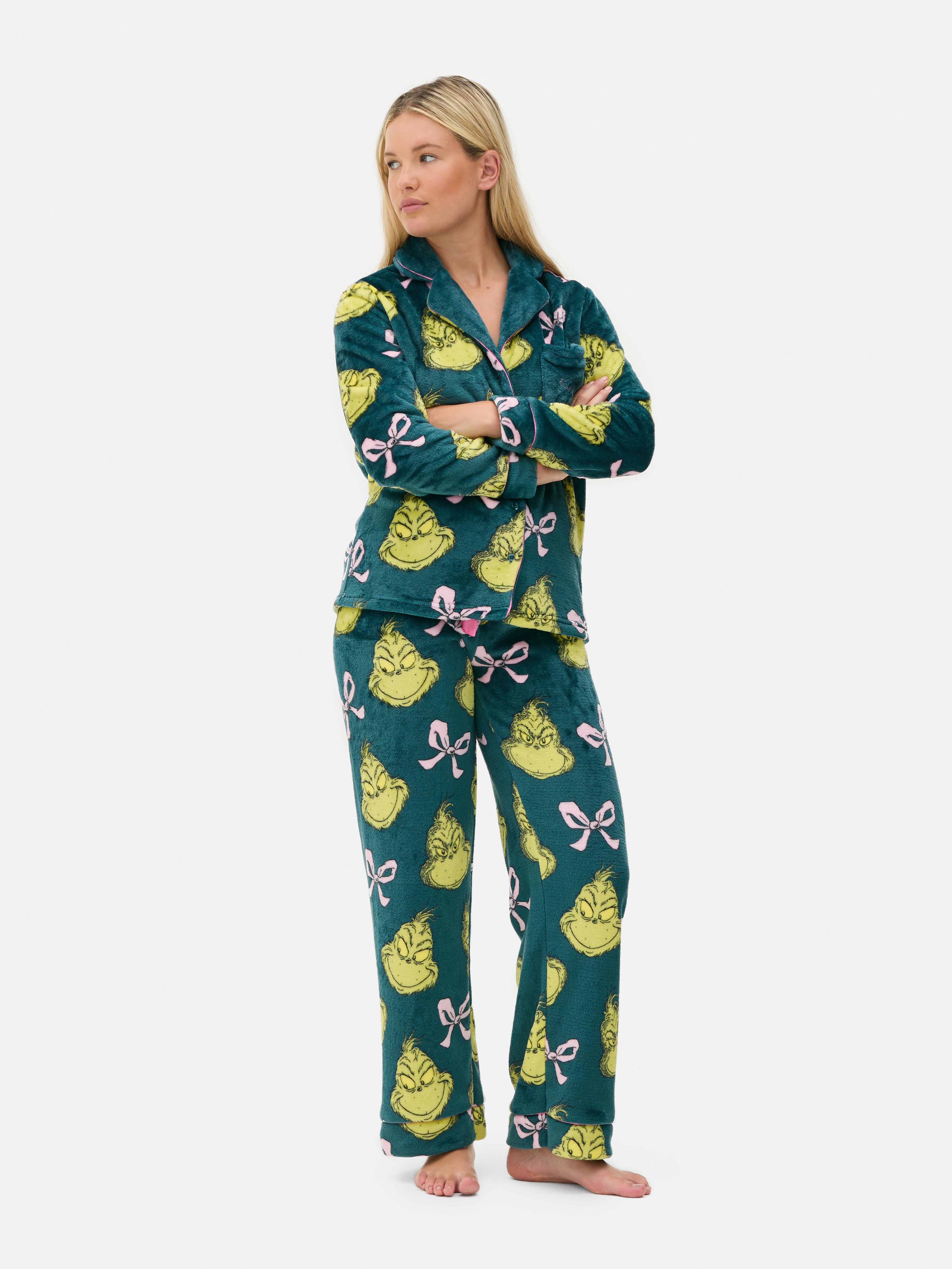 The Grinch Fleece Pajama Shirt