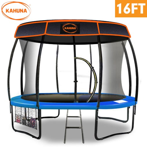 NNEDPE Trampoline 16 ft Kahuna with Roof - Blue