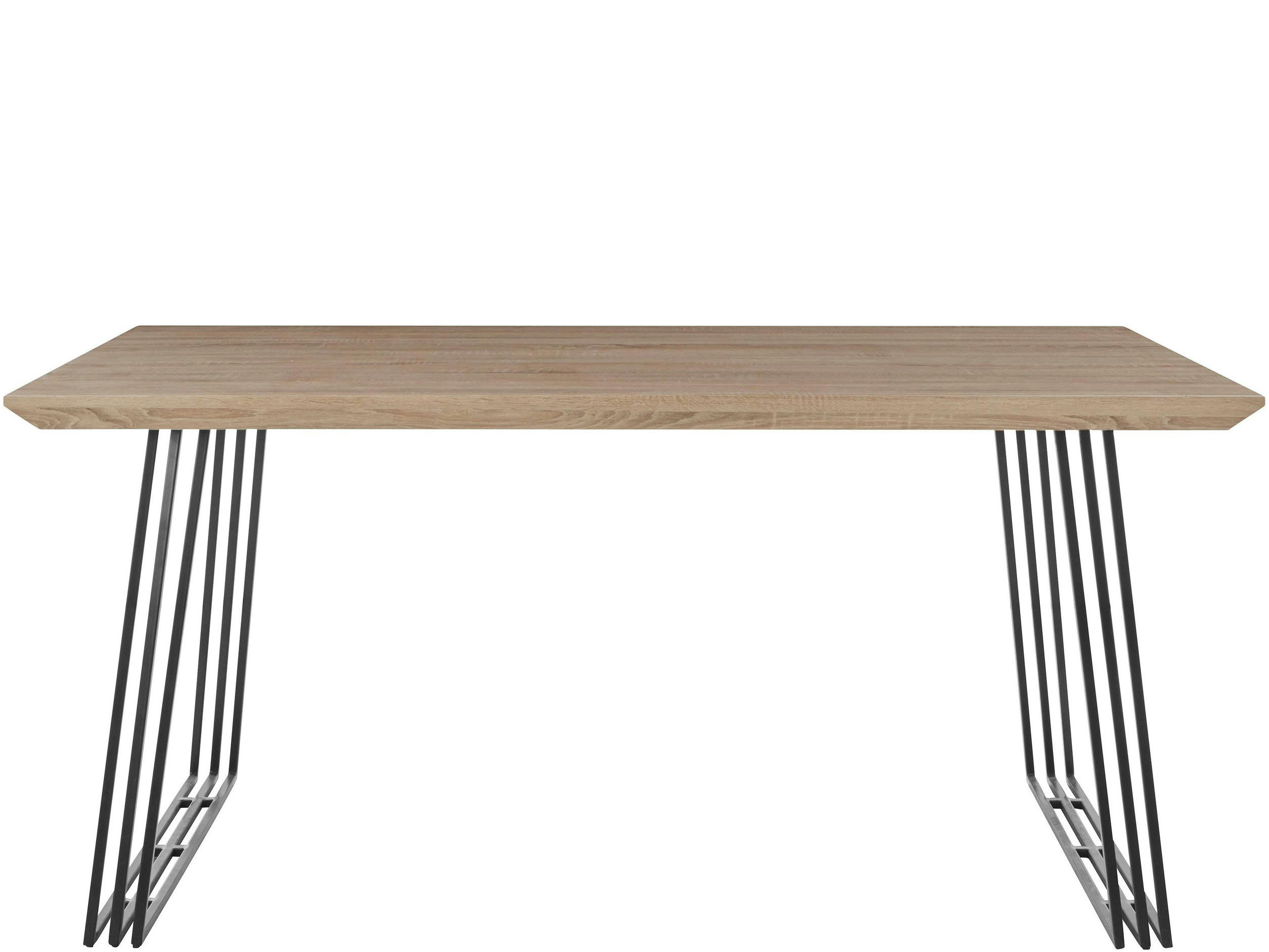 KAIRO - Table de salle à manger 160 cm 6 personnes en Chêne Noir